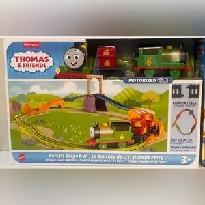 Thomas and Friends “Percy’s Cargo Run” Motorized Compatible Train Set RARE HTF